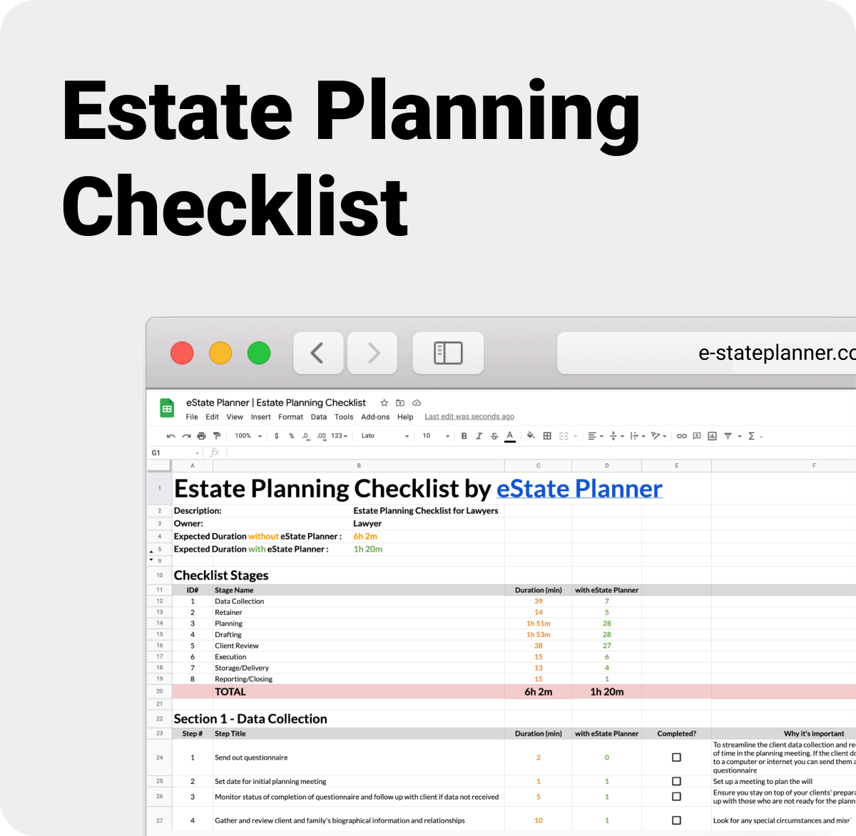 Estate Planning Checklist for Lawyers